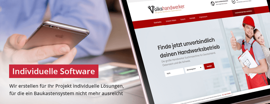 Individuelle Softwarelösungen mit Webdesign Karlsruhe Individuelle Softwarelösungen